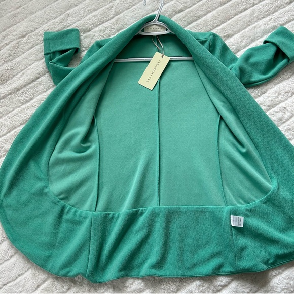 French Mauve Stitch Fix Blazer Jacket Melanie Knit Tunic Womens Size XS Green - Picture 12 of 14